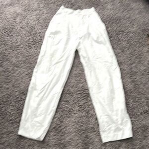 White Cotton Capri
